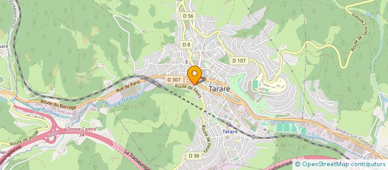 localisation de l'entreprise MONSIEUR RABAH ELBAR  TARARE