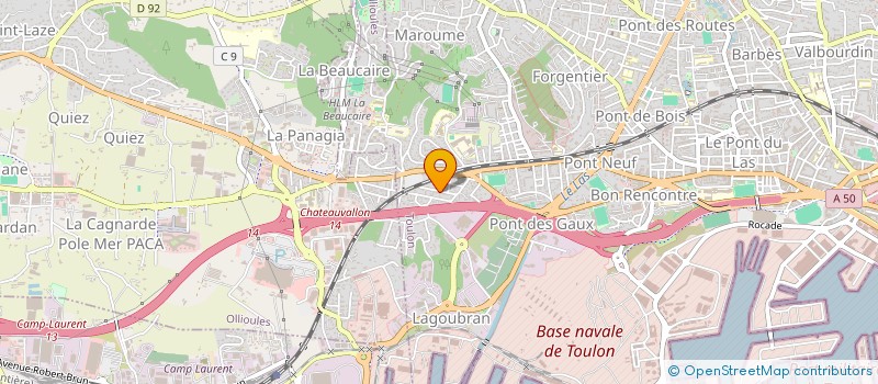 localisation de l'entreprise MONSIEUR RABAH FEGHOUL  TOULON