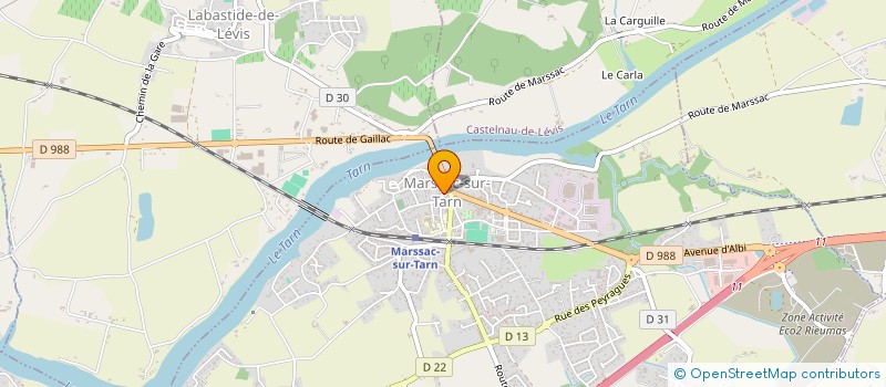 localisation de l'entreprise MONSIEUR RABAH FERNANDEZ  MARSSAC-SUR-TARN