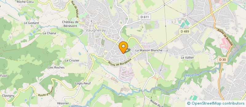 localisation de l'entreprise MONSIEUR RABAH GENDARMIA  VAUGNERAY