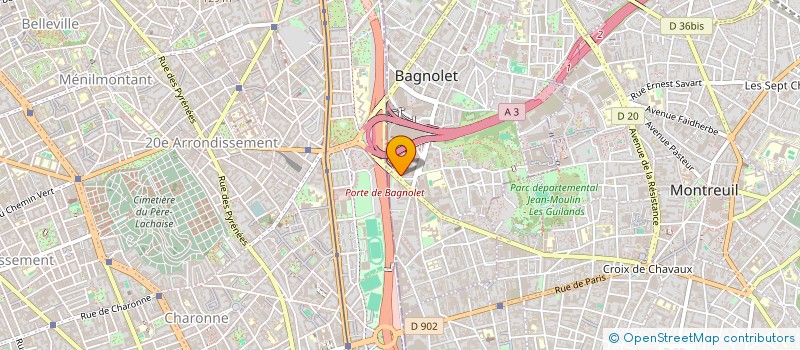 localisation de l'entreprise MONSIEUR RABAH GRINE à BAGNOLET
