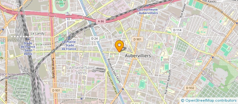 localisation de l'entreprise MONSIEUR RABAH HADDADI à AUBERVILLIERS