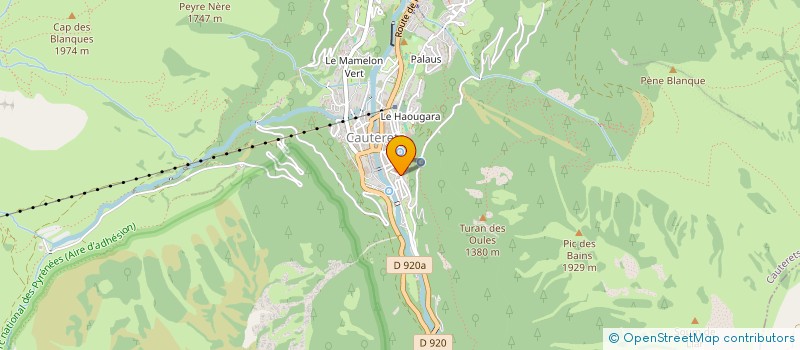 localisation de l'entreprise MONSIEUR RABAH HADDADJ  CAUTERETS