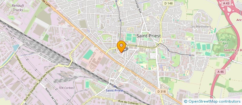 localisation de l'entreprise MONSIEUR RABAH HADJ-ARAB  SAINT-PRIEST