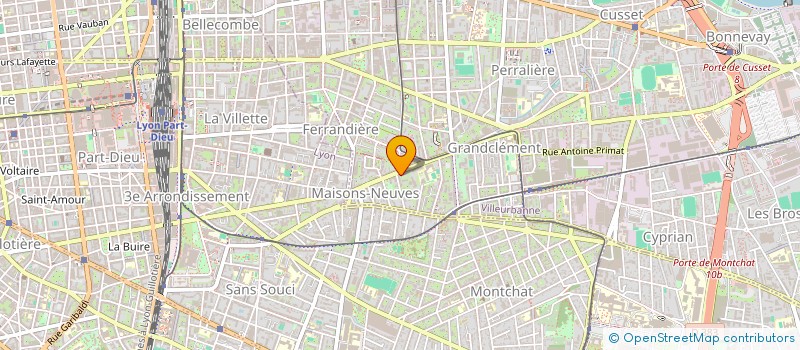 localisation de l'entreprise MONSIEUR RABAH HAIMER  VILLEURBANNE