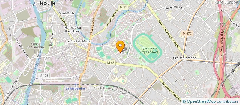 localisation de l'entreprise MONSIEUR RABAH HAMADENE à MARCQ-EN-BARŒUL
