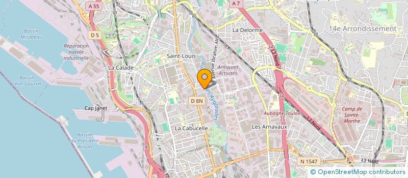 localisation de l'entreprise MONSIEUR RABAH HAMECHA à MARSEILLE