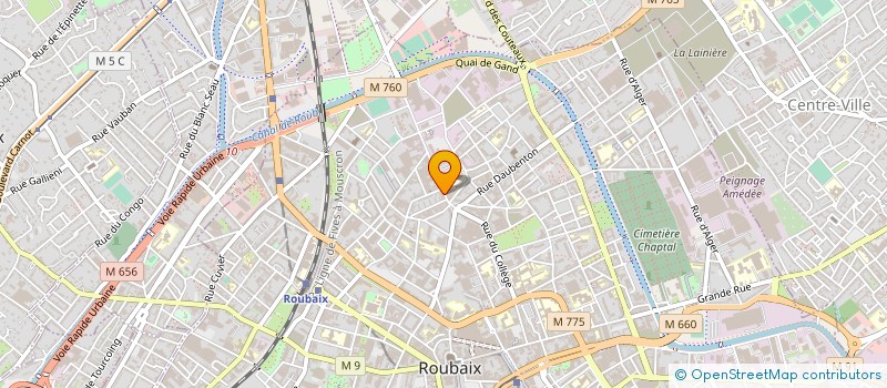 localisation de l'entreprise MONSIEUR RABAH HAMKACHE à ROUBAIX