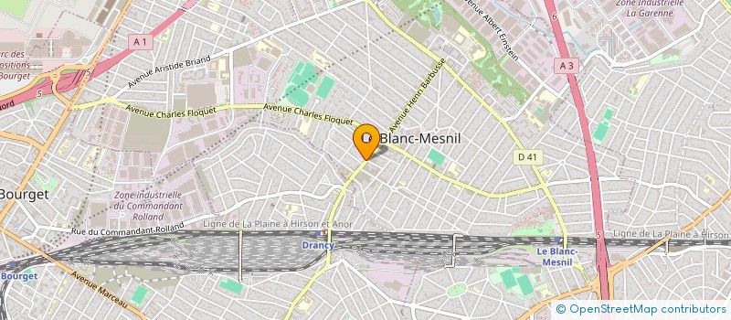 localisation de l'entreprise MONSIEUR RABAH HAOUCHINE à LE BLANC-MESNIL