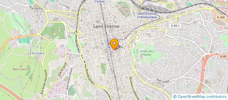 localisation de l'entreprise MONSIEUR RABAH HEMDANE  SAINT-ETIENNE