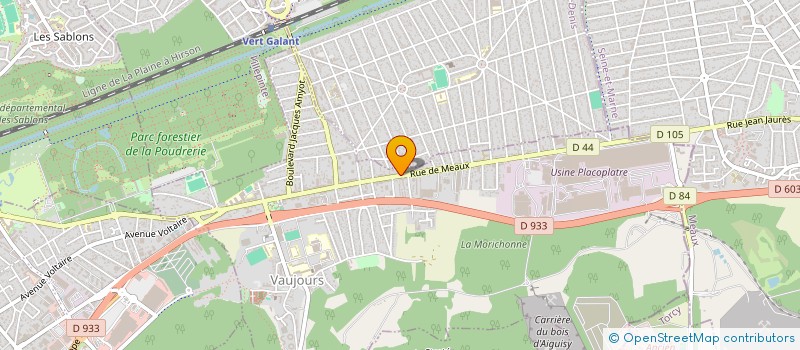 localisation de l'entreprise MONSIEUR RABAH IKHLEF à VAUJOURS
