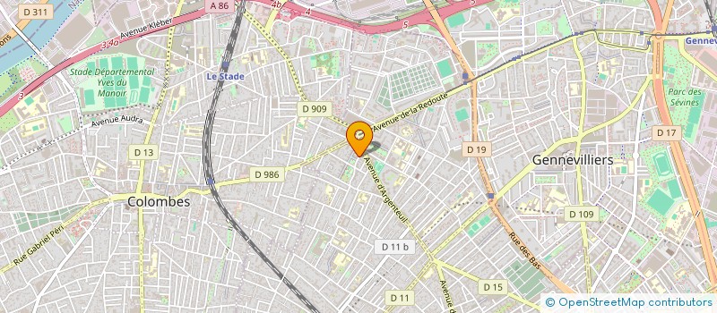 localisation de l'entreprise MONSIEUR RABAH ISSADI à BOIS-COLOMBES