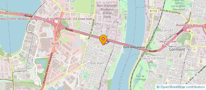 localisation de l'entreprise MONSIEUR RABAH KACI  BORDEAUX