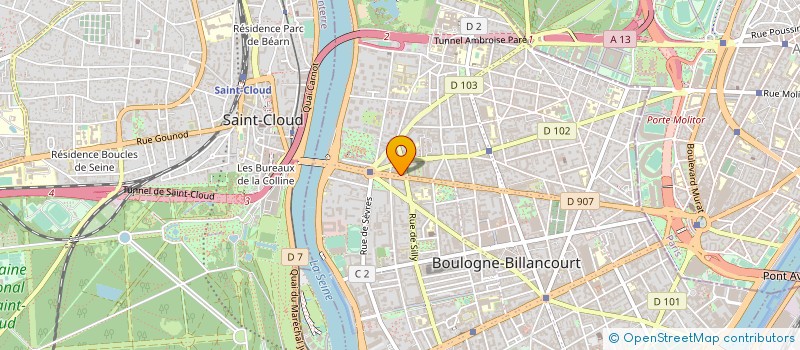 localisation de l'entreprise MONSIEUR RABAH KARA à BOULOGNE-BILLANCOURT