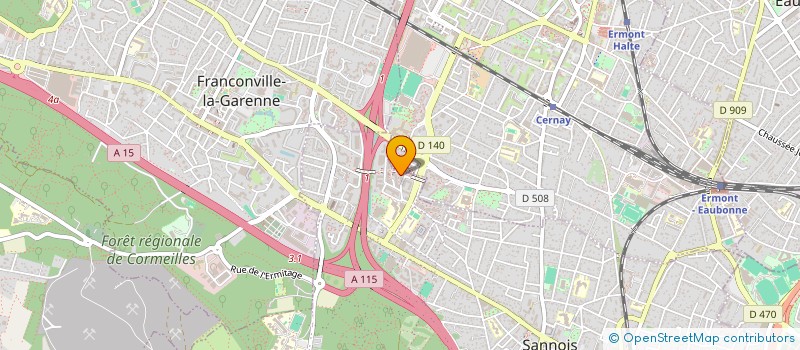 localisation de l'entreprise MONSIEUR RABAH KERDJA  SANNOIS