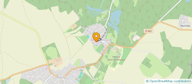 localisation de l'entreprise MONSIEUR RABAH KRAMDI  MORTEFONTAINE