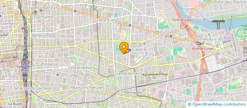 localisation de l'entreprise MONSIEUR RABAH LAGGOUNE  VILLEURBANNE