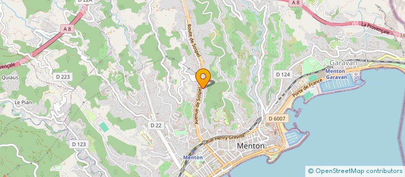 localisation de l'entreprise MONSIEUR RABAH LARBI  MENTON