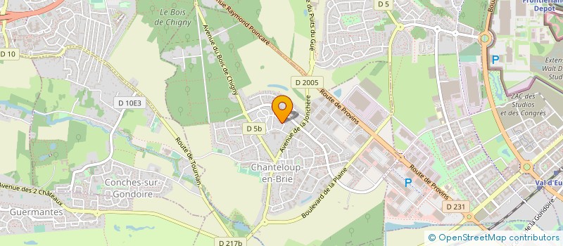 localisation de l'entreprise MONSIEUR RABAH LEKBIR  CHANTELOUP-EN-BRIE