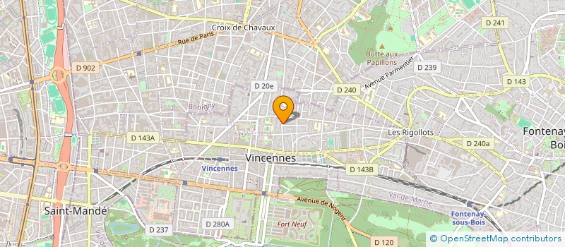 localisation de l'entreprise MONSIEUR RABAH MADJOUR  VINCENNES