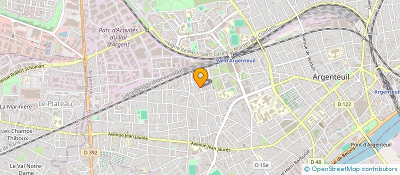 localisation de l'entreprise MONSIEUR RABAH MALLEM  ARGENTEUIL