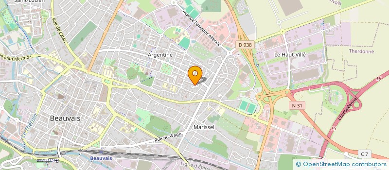 localisation de l'entreprise MONSIEUR RABAH MOKHTAR REBAI  BEAUVAIS