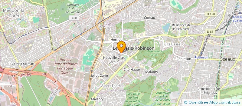 localisation de l'entreprise MONSIEUR RABAH MOUSSAOUI  LE PLESSIS-ROBINSON