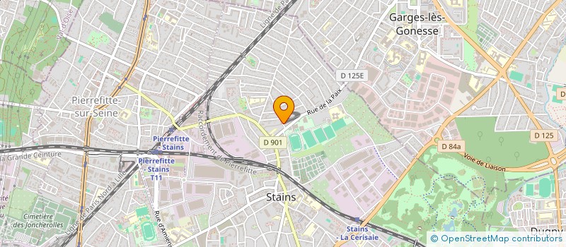 localisation de l'entreprise MONSIEUR RABAH OUMEDDAH  STAINS