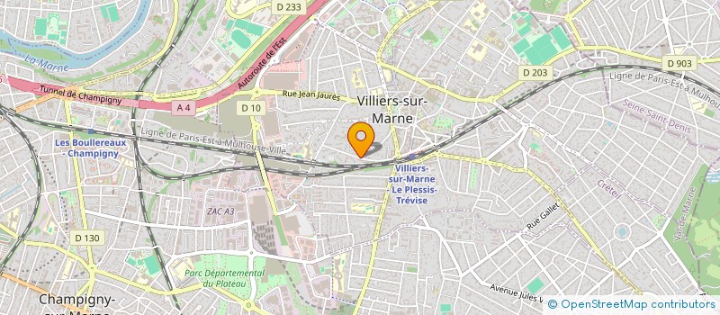 localisation de l'entreprise MONSIEUR RABAH REDJOUL  VILLIERS-SUR-MARNE