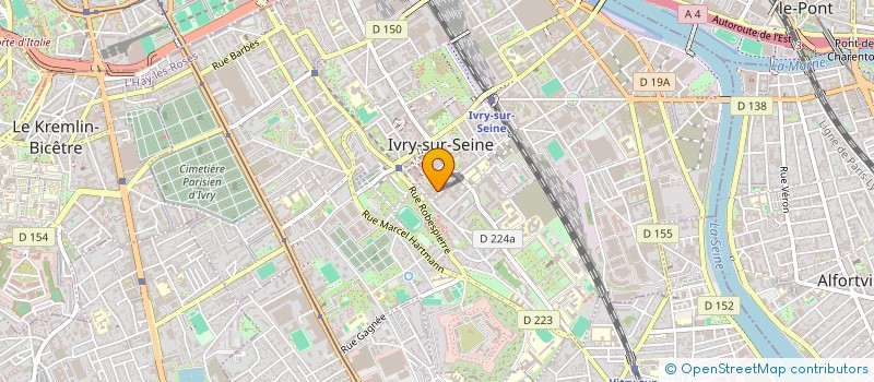 localisation de l'entreprise MONSIEUR RABAH SADAT  IVRY-SUR-SEINE