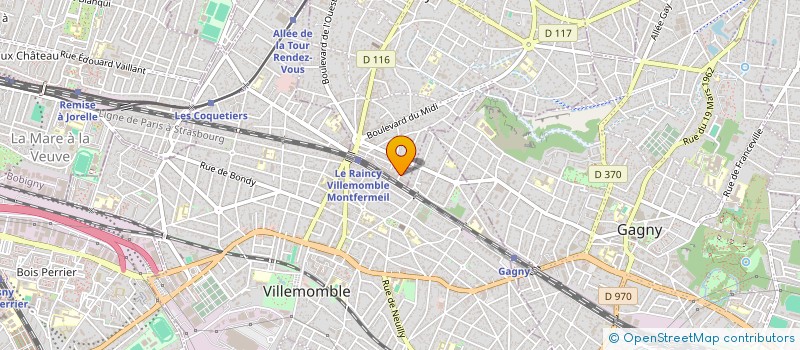 localisation de l'entreprise MONSIEUR RABAH SEBKI à LE RAINCY