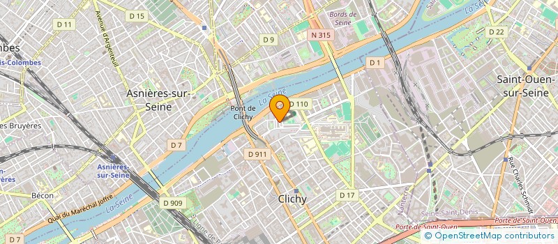 localisation de l'entreprise MONSIEUR RABAH TAIBI à CLICHY