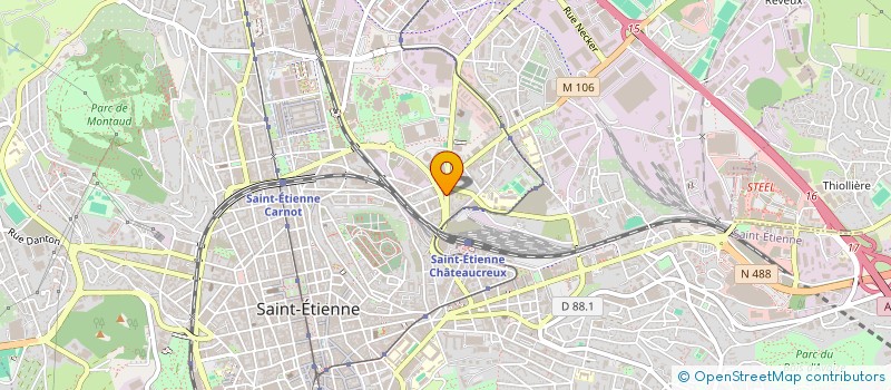 localisation de l'entreprise MONSIEUR RABAH TAYEB  SAINT-ETIENNE