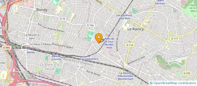 localisation de l'entreprise MONSIEUR RABAH TELLAB à VILLEMOMBLE