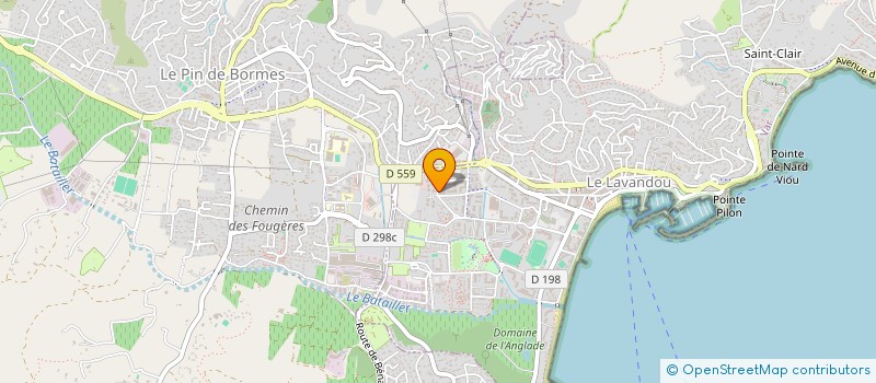 localisation de l'entreprise MONSIEUR RABAH TOUBI  LE LAVANDOU