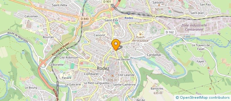 localisation de l'entreprise MONSIEUR RABAH TOURECHE à RODEZ