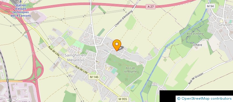 localisation de l'entreprise MONSIEUR RABAH ZARIF  SAINGHIN-EN-MELANTOIS