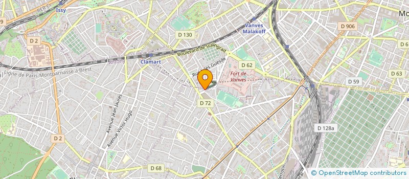 localisation de l'entreprise MONSIEUR RABAH ZERMANI  MALAKOFF