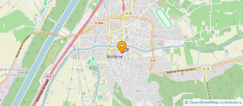 localisation de l'entreprise MONSIEUR RABAHH HAFSA  BOLLENE