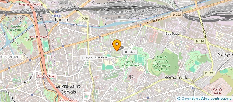 localisation de l'entreprise MONSIEUR RABBA BETAHARE à PANTIN