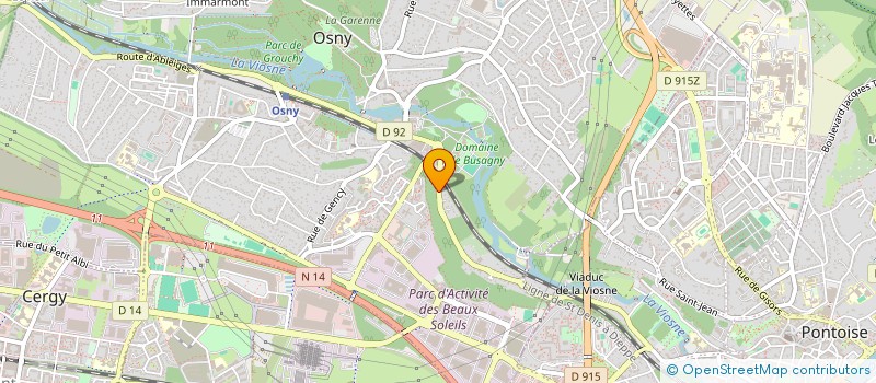 localisation de l'entreprise MONSIEUR RABEH HANZOULI  OSNY