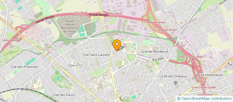 localisation de l'entreprise MONSIEUR RABEH MESSIH EDDINE  LENS