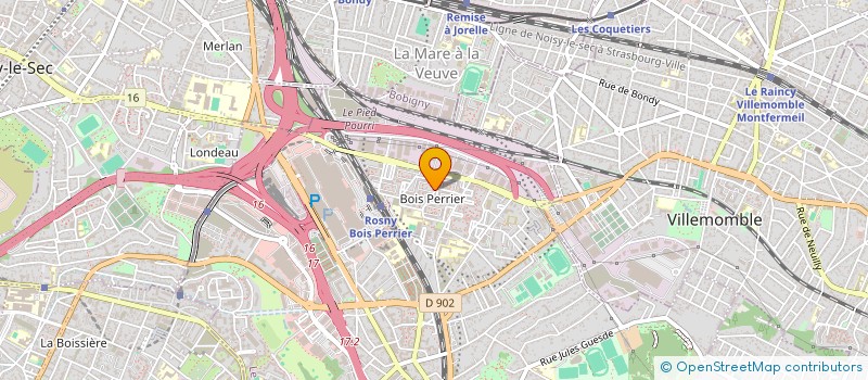 localisation de l'entreprise MONSIEUR RABESHAN JEYAVEERASINGAM  ROSNY-SOUS-BOIS