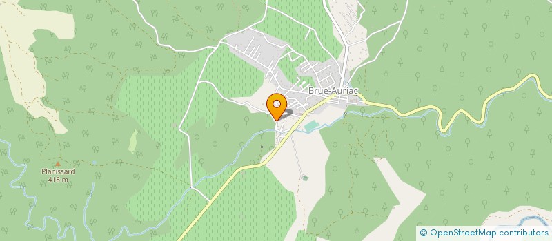 localisation de l'entreprise MONSIEUR RABIA AMZAZ  BRUE-AURIAC