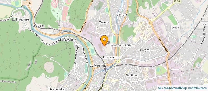 localisation de l'entreprise MONSIEUR RABIA CHENOUF à ALES