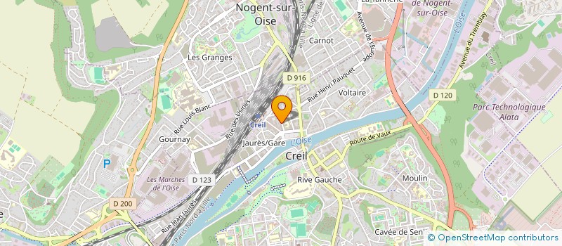 localisation de l'entreprise MONSIEUR RABIA IGHEROUSSENE à CREIL