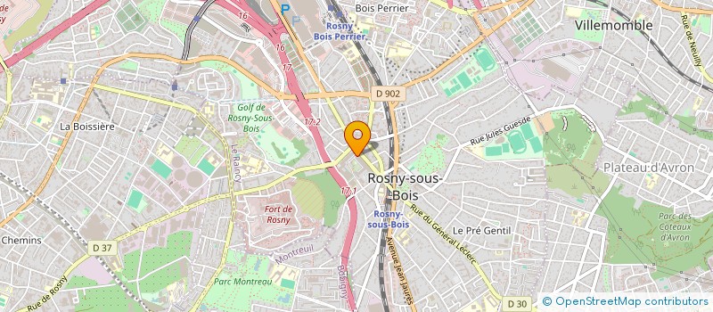 localisation de l'entreprise MONSIEUR RABIA KHOUBEIB à ROSNY-SOUS-BOIS