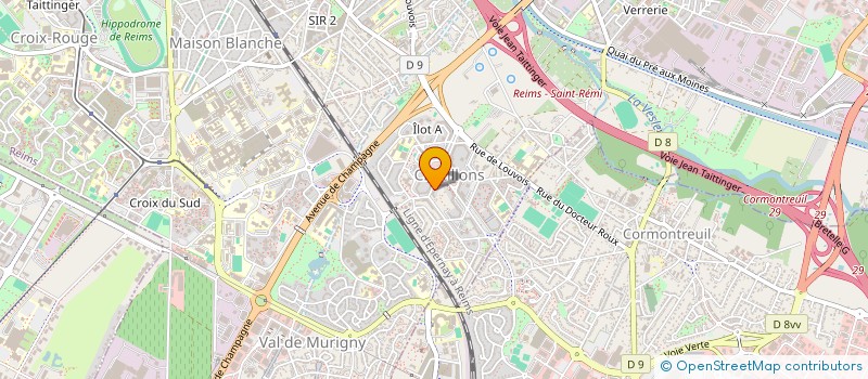 localisation de l'entreprise MONSIEUR RABIA KROUMA  REIMS