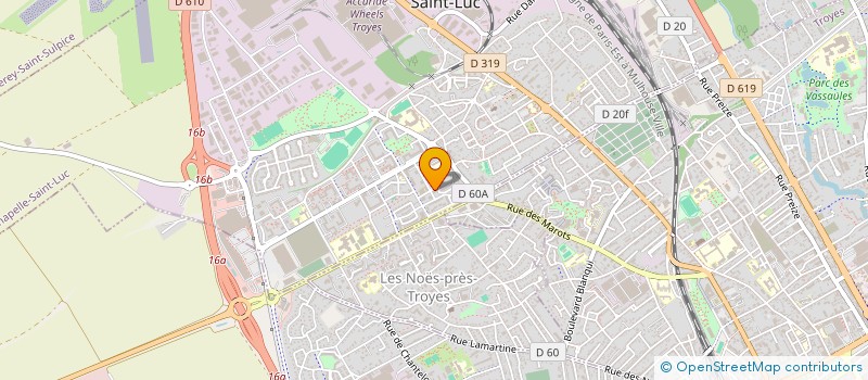 localisation de l'entreprise MONSIEUR RABIE ABOUDIH  LA CHAPELLE-SAINT-LUC