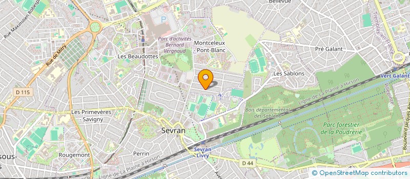localisation de l'entreprise MONSIEUR RABIE BACHIR à SEVRAN